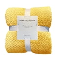 thumbnail image 1 of Clearance Item! Polyester Blanket, Hilingoto Sleeping Blanket for Sofa, Couch, Bed Bright Yellow 100X70Cm, 1* Blanket, 1 of 3