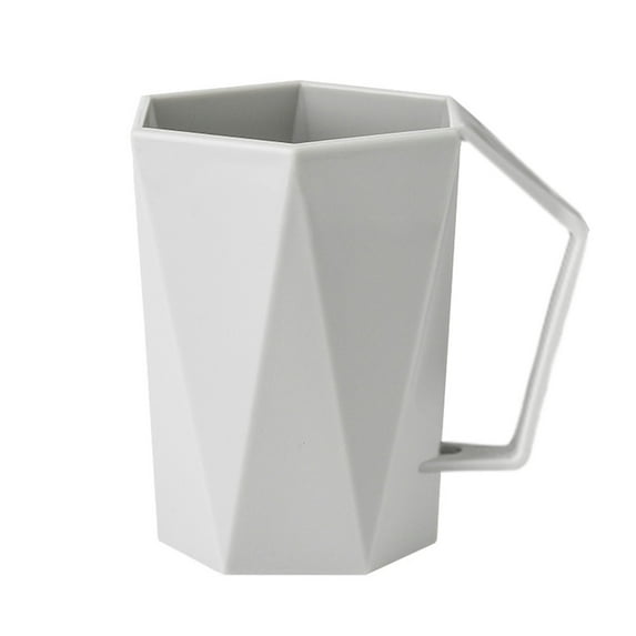 Clearance Item!npkgvia Bathroom Cup,Toothbrush Cup,Novelty Cup Personality Milk Juice Lemon Mug Coffee Tea Reusable Plastic Cup,Bath Rinse Cup,Mouthwash Cups,Gray