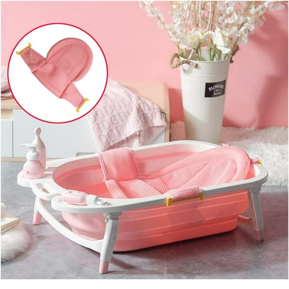 Clearance Item!npkgvia Kitchen Rack,Kitchen Storage,bathtub 's lying bathing net sitting and T-bath stand stand Rack,Storage And Organization,Pink