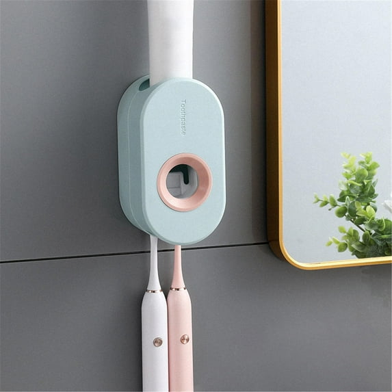 Clearance Item!npkgvia Toothbrush Holders,Bathroom Rack,Automatic Toothpaste Squeezer Non Perforation Simple Toothware Placement Rack Convenient Toothbrushing,Bathroom Storage