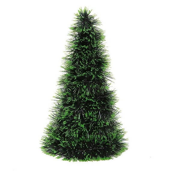 10.7 Inches Artificial Christmas Tree Unlit Xmas Trees Noble Fir with Foldable Metal Stand and Hinged Sections, Green Unlit Christmas Tree for Office Home Store Party Holiday Decor