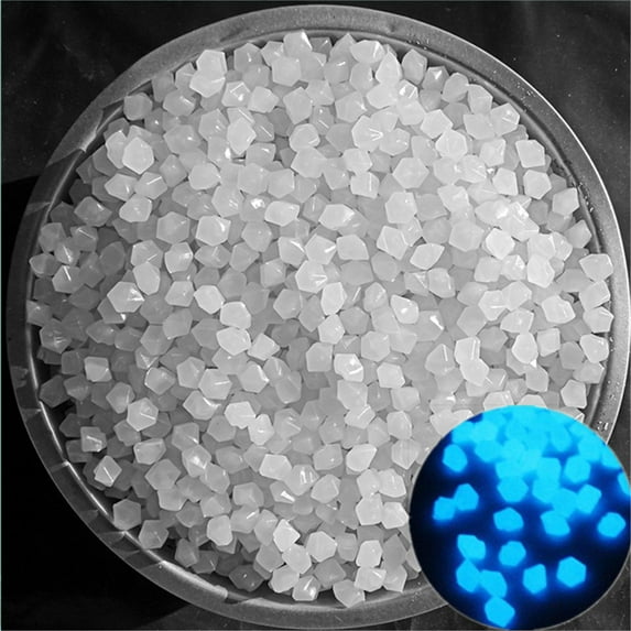 Clearance Items! 200 Pack Colored Glowing Stones, Rhombus Glowing Stones for Outdoor, Garden, Aquarium, Swimming Pool and Walkway Decor Todays Clearance Deals Prime!