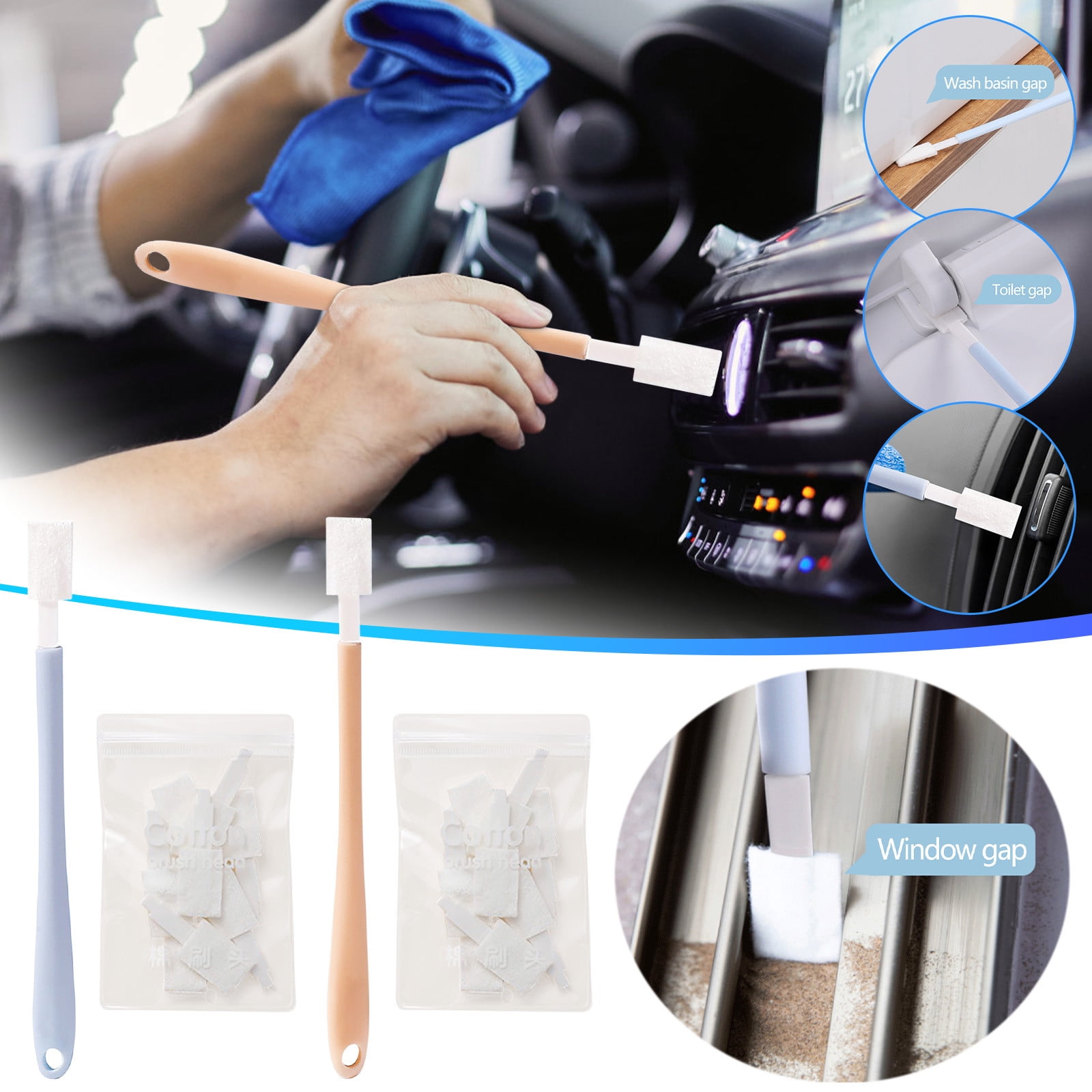 Clearance Items! 30PCS Disposable Toilet Brush Set, Crevice Cleaning ...
