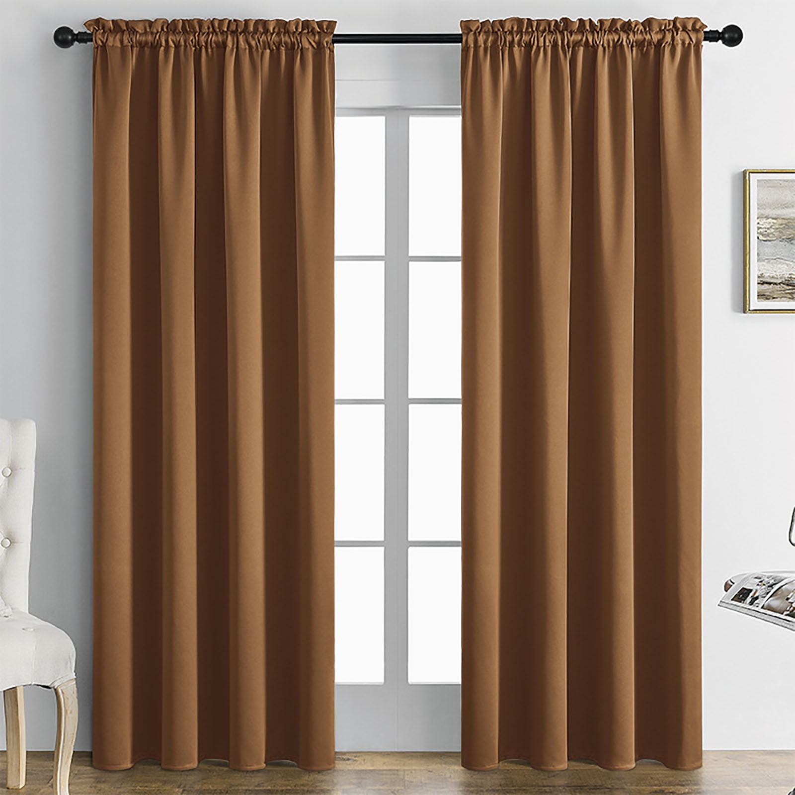 Clearance Items! 63 Inch Curtain Panel Pair, Elegant Bedroom Window ...