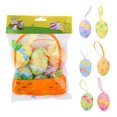 thumbnail image 1 of Clearance Items 6pc Easter Egg Hanging Ornaments, Easter Tree Pendants for Wall, Porch & Fireplace, Perfect Holiday Decorations for Easter, Spring, and Easter Holiday Home Decor, 1 of 9