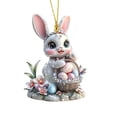 thumbnail image 1 of Clearance Items Adorable Easter Wreath, 2D Flat Acrylic Pendant, Perfect for Easter and Spring Home Decor, Colorful and Festive Holiday Ornament for Walls or Front Doors, 1 of 4