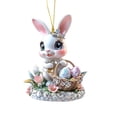 thumbnail image 1 of Clearance Items Adorable Easter Wreath, 2D Flat Acrylic Pendant, Perfect for Easter and Spring Home Decor, Colorful and Festive Holiday Ornament for Walls or Front Doors, 1 of 4