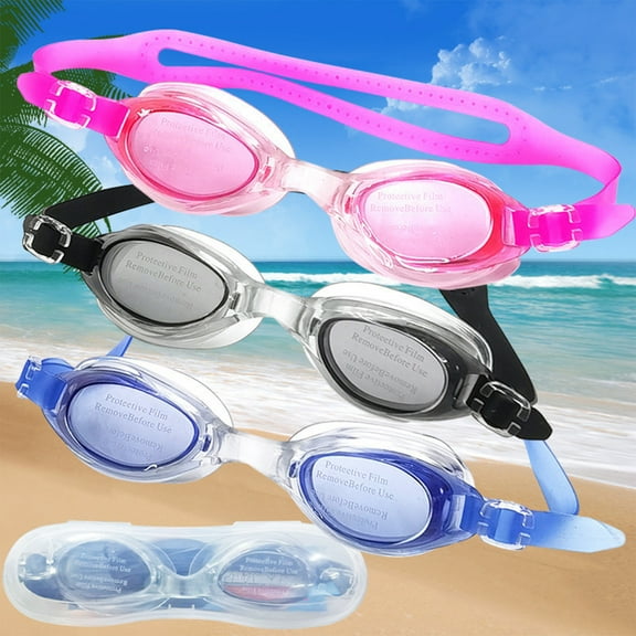 Adult Swimming Goggles HD Waterproof Men And Women Piece Large Frame Swimming Goggles Adult Diving Goggles Swimming Set