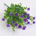 thumbnail image 1 of Green Fake Flowers 13.78in 1 Bundle Faux Shrubs Outdoor Patio Yard Home Decor - Purple, 1 of 9