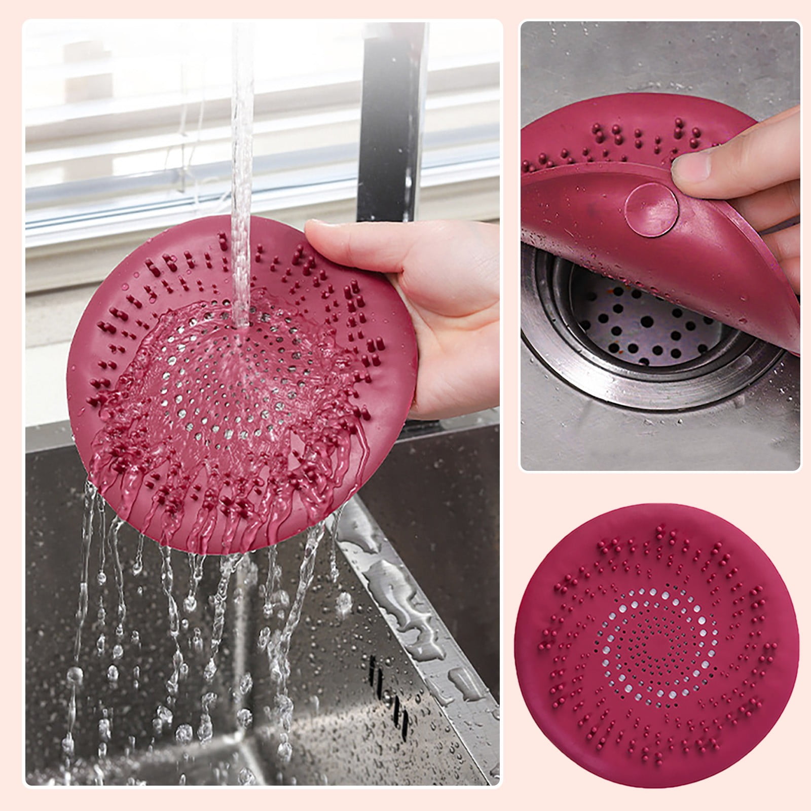 Clearance Items! Disposable Shower Hair Catcher Mesh Stickers Shower ...