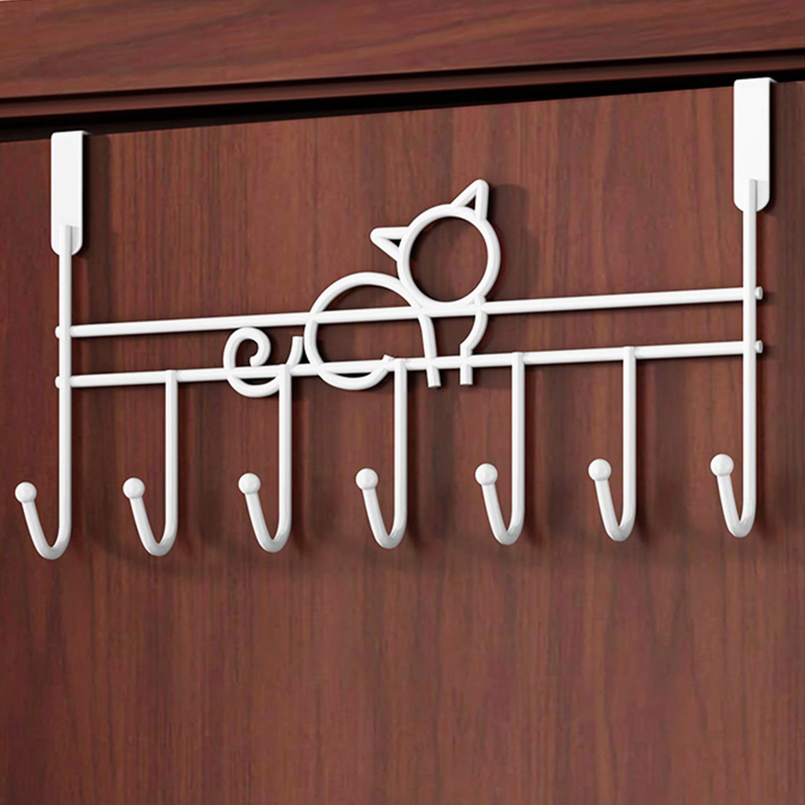 Clearance Items!FAJHHA Hooks Behind The Door Hanging Rack Shelves Door Back Type Hangers Need