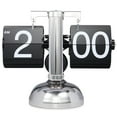 thumbnail image 1 of Clearance Items Flip Desk Clock, Retro Vintage Flip Desk Table Clock, Digital Flip Clock Sided Large Numbers Mechanical Flip Clock Wood Base For Living Room, Study Room And Office, 1 of 8