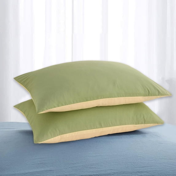 Clearance Items! Gosuguu Set of 2 Pillow Shams, Envelope Closure Pillowcases, Soft Breathable Pillow Covers, Standard Size, Comfortable Bedding for Home, Bedroom & Sleeping Comfort