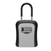 Clearance Items Key Lock Box, Waterproof Combination Lockbox with Removable Shackle, Wall Mount Resettable Key Hider, Upgraded Large Password Boxes for Car House Office Apartment