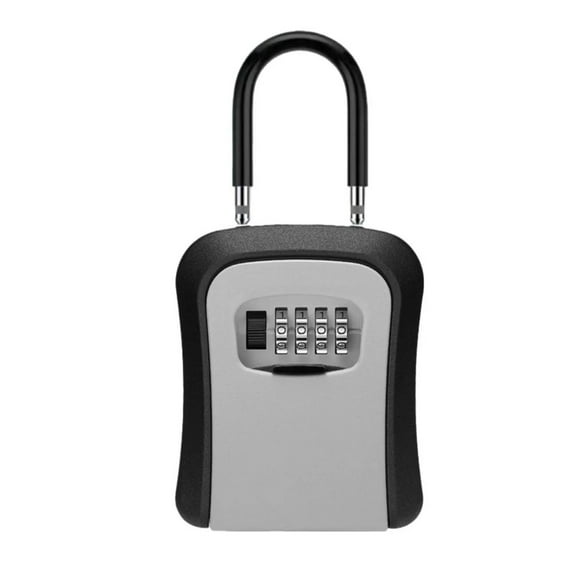 Clearance Items Key Lock Box, Waterproof Combination Lockbox with Removable Shackle, Wall Mount Resettable Key Hider, Upgraded Large Password Boxes for Car House Office Apartment