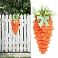 thumbnail image 1 of Clearance Items! Lssam Easter Carrot Wreath Rustic Farmhouse Table Centerpiece & Door Hanger Decor with Spring Floral Accents for Home Kitchen Easter Party, 1 of 9