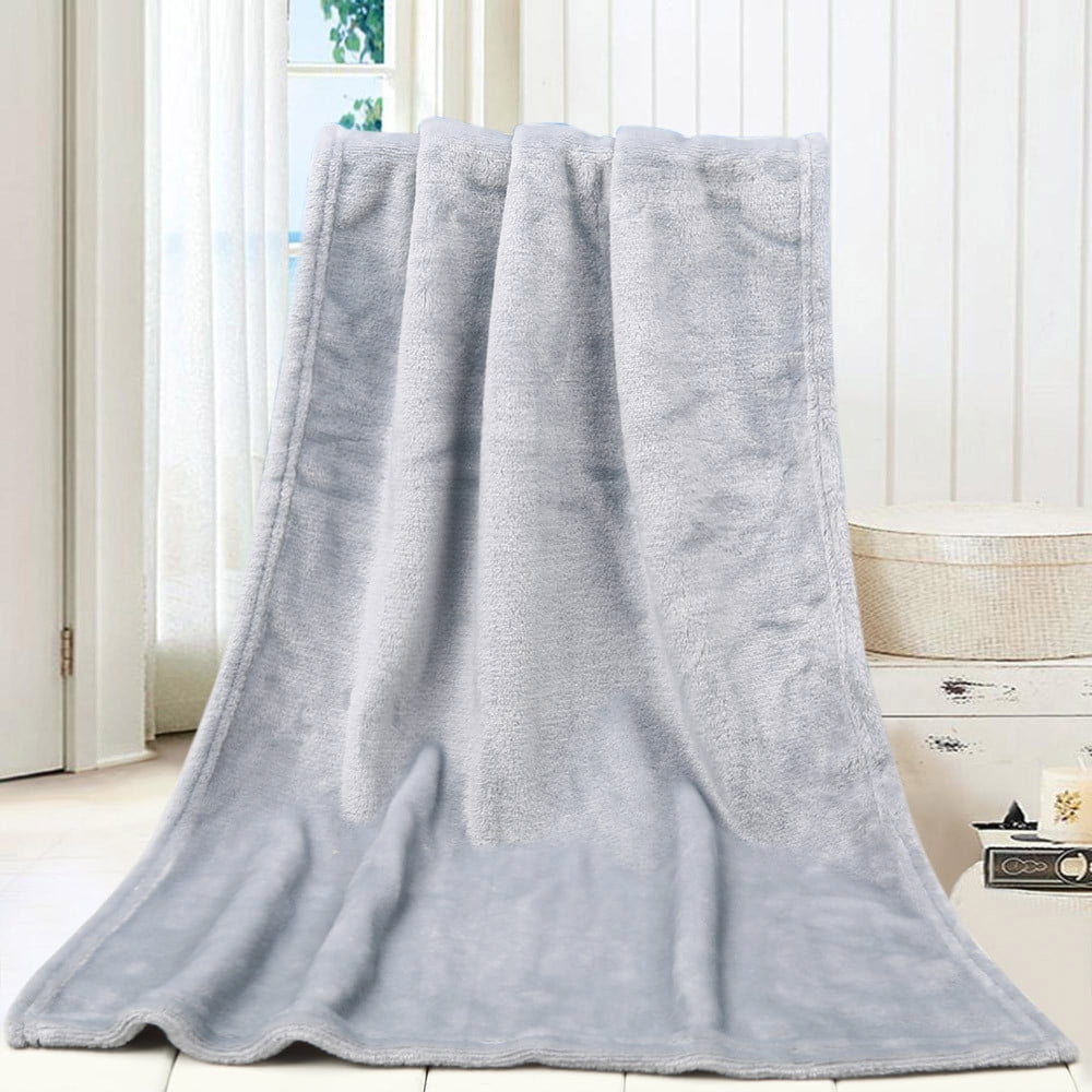 Clearance Items On Sale Under $5.00 50X70Cm Fashion Solid Soft Throw Kids  Blanket Warm Coral Plaid Blankets Flannel Surpdew WWY 