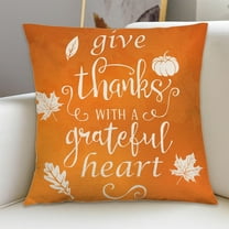 Clearance Items!Pamqxs 18Inch Fall Pillow For Fall Decor Autumn Pumpkin Theme Farmhouse Decorative Throw Pillow For Sofa Couch Home Decoration