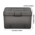 thumbnail image 1 of Clearance Items! Plastic Card Box Desktop Storage Box Blue, Hilingoto Office Stationery, Index Card Holder Index Card Box Notecard Box Flash Card Holder Index Organizer(Storage Box*1), 1 of 9