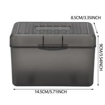 Clearance Items! Plastic Card Box Desktop Storage Box Blue, Hilingoto Office Stationery, Index Card Holder Index Card Box Notecard Box Flash Card Holder Index Organizer(Storage Box*1)