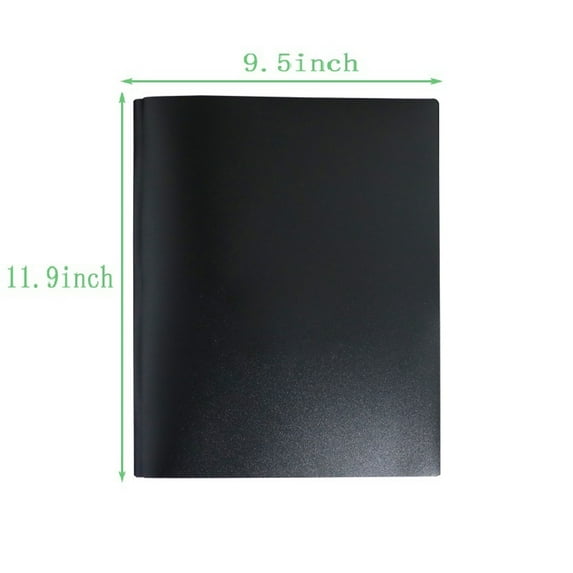 Clearance Items! Plastic Folder Black, Hilingoto Collapse Folder, Two Pocket Folder Three Hole Punch Prong Fasteners Letter Size Extra Tough Folders Assorted Colors(A Plastic Folder)