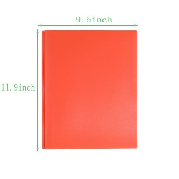 Clearance Items! Plastic Folder Orange, Hilingoto Collapse Folder, Two Pocket Folder Three Hole Punch Prong Fasteners Letter Size Extra Tough Folders Assorted Colors(A Plastic Folder)
