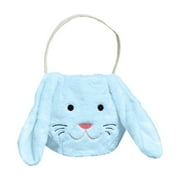 Clearance Items Plush Easter Bunny Basket with Long Plush Ears, Personalized Egg Hunting Easter Bags, Perfect Bunny Tote for Easter Decorations, Candy, and Spring Holiday Fun