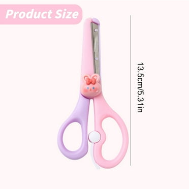 Clearance Items! Safety Scissors Blue Puppy, Hilingoto Office Stationery, Left Handed Scissor with Cap Blunt Tip Home Use Crafting Scissor Arts Cutting Paper Scissors Scissors(Safety Scissors)