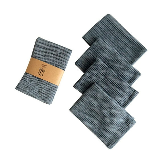 Clearance Items!TAKTUK Dish Cloths,Cotton Plain Dish Towels Pineapple Pads Kitchen Rags,Cleaning Cloths,Kitchen Essentials,Gray