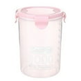 thumbnail image 1 of Clearance Items!TAKTUK Seasoning Organizer,Plastic Sealed Cans Kitchen Storage Box Transparent Food Canister Keep Fresh Jar,Bento Box Accessories,Kitchen Gadgets,Pink, 1 of 1