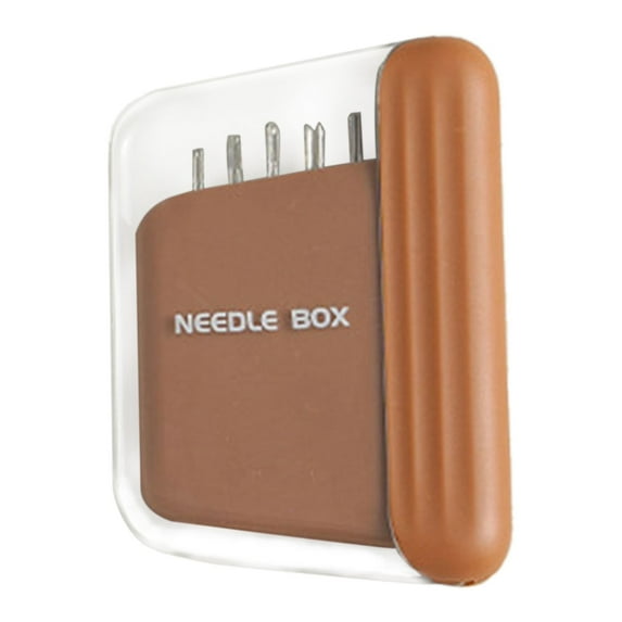 Clearance Items!TAKTUK Sewing Kit,Sewing Tools,Mixed Color Hand Sewing Needles Set Portable Household Needle Box Easy Thread Needle Box for Clothes Repair Embroidery,Brown