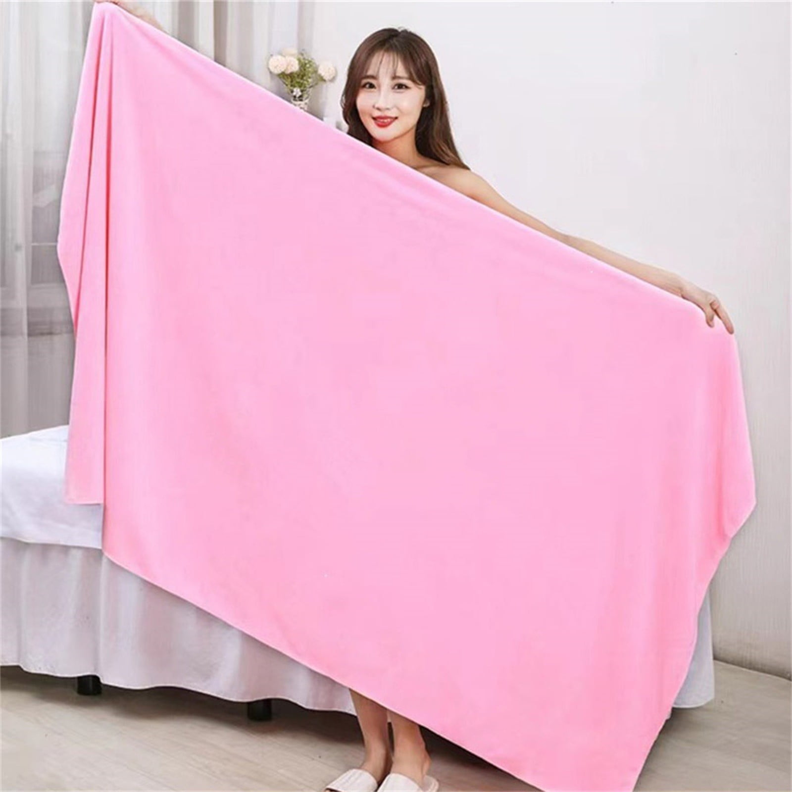 Thirsty Oversized Turkish Cotton Bath Sheet - 40 X 80 Inches, Ultra Absorbent, Hotel Quality (Bodrum Blue)