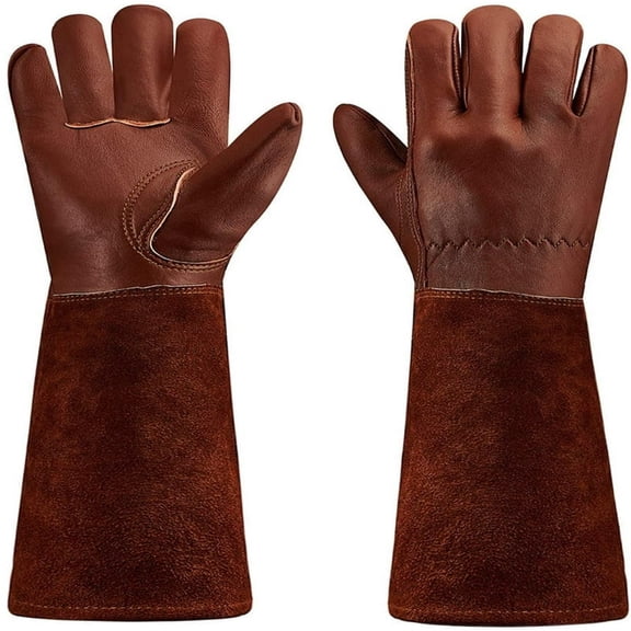 Clearance Items Thorn-Proof Gardening Gloves for Men and Women, Medium Size Leather Work Gloves for Protection, Durable and Comfortable for Outdoor Gardening