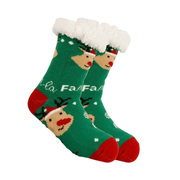 Items UHGANN Under $10 Mens Slipper Fuzzy Socks Winter Cozy Fluffy Cabin Warm Fleece Soft Comfy Thick Non Slip Home Socks