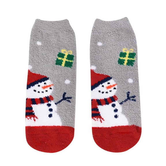 Items UHGANN Under $5 Womens Fuzzy Christmas Socks: Fluffy Funny Holiday Socks for Women -Warm Soft Cozy Xmas Socks for Family Friends Gift