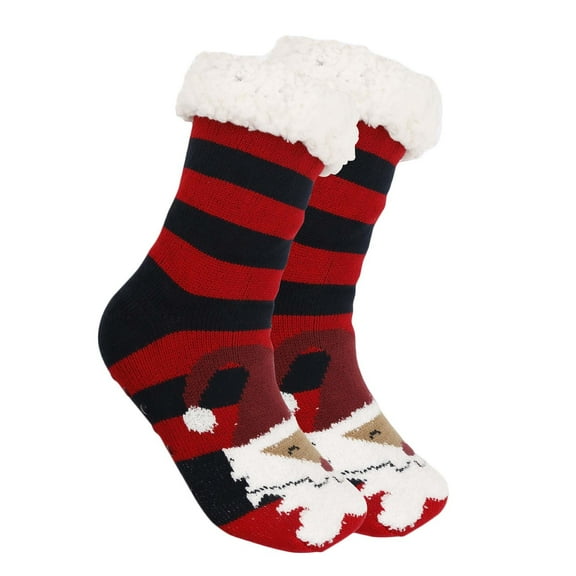 Items UHGANN Under $5 Womens Winter Fuzzy Socks Cozy Fluffy Sock Warm Fuzzy Christmas Socks for Women