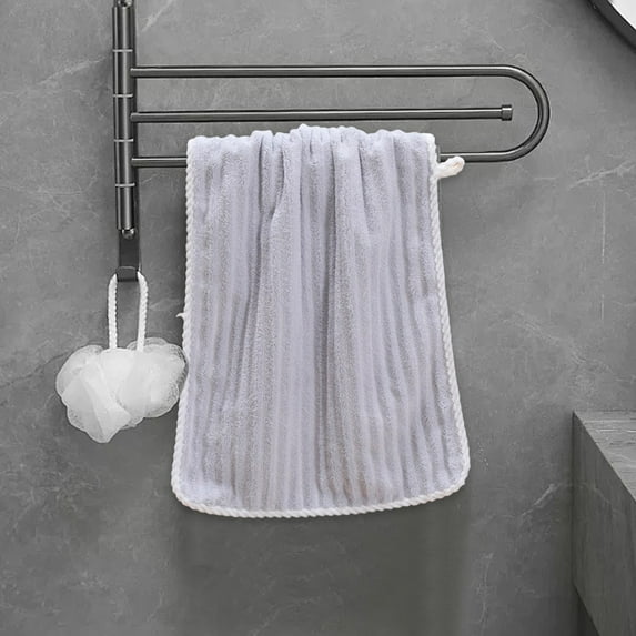 Clearance Items! Velvet Striped Towel Set, Thick Absorbent Household Face Towels, Soft Velvet Washcloths, Adult Face Wash Towels, Wholesale Gift Pack for Home Use Sales Today Clearance!