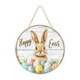 thumbnail image 1 of Clearance Items Wooden Easter Welcome Sign, Hanging Door Sign for Front Door, Festive Atmosphere, Wooden Crafts for Easter, Spring Holiday, and Seasonal Home Decorations, 1 of 9