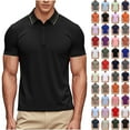 thumbnail image 1 of Clearance Items! lcziwo Women's and Men's Unisex Quick Dry Polos Shirt Outdoor Short Sleeve Work Golf Shirts Solid Color Basic Tees Tops School Uniform Purple XXXL, 1 of 9