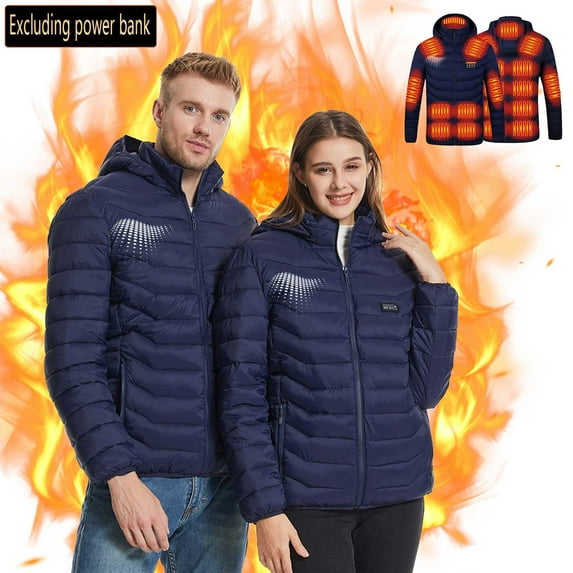 Iyufng Heated Jackets for Women,USB Intelligent Constant Temperature Heated Windproof Plus Size Coat for Men and Women 21 Winter Heated Jackets Coat,Womens Heated Jacket