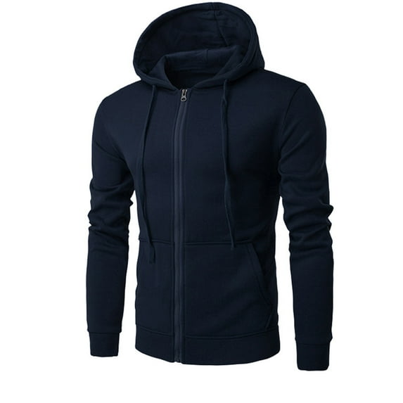 Iyufng Mens Hooded Sweatshirts,Hoodies for Men with Zipper,Solid Color Hooded Cardigan Loose Casual Sports Zipper Hoodie Coat,Fall Mens Hoodies Pullover
