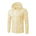 thumbnail image 1 of Iyufng Mens Hooded Sweatshirts,Hoodies for Men with Zipper,Solid Color Hooded Cardigan Loose Casual Sports Zipper Hoodie Coat,Mens Hoodies Pullover, 1 of 1