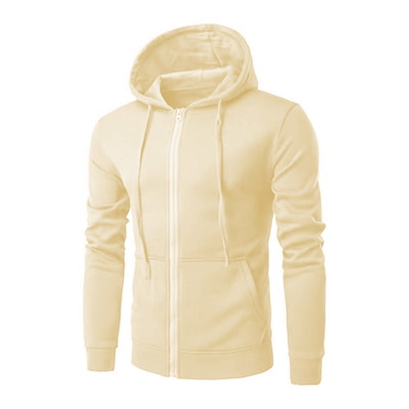Iyufng Mens Hooded Sweatshirts,Hoodies for Men with Zipper,Solid Color Hooded Cardigan Loose Casual Sports Zipper Hoodie Coat,Mens Hoodies Pullover