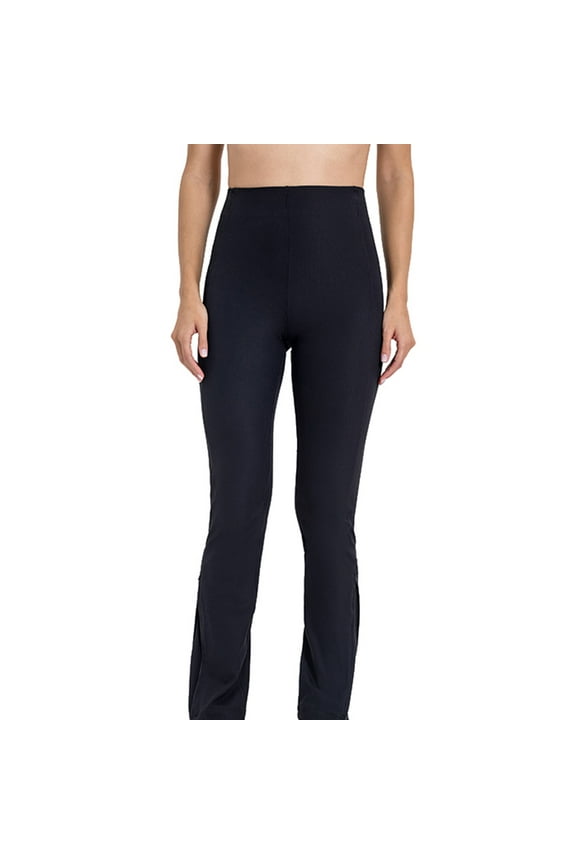 Yoga Leggings for Women,Yoga Pants Plus Size,Solid Ribbed High Waist Stretch Compression Tight Waist Pocket Yoga Peach Hip Fitness Foot Zipper Micro-cropped Pants