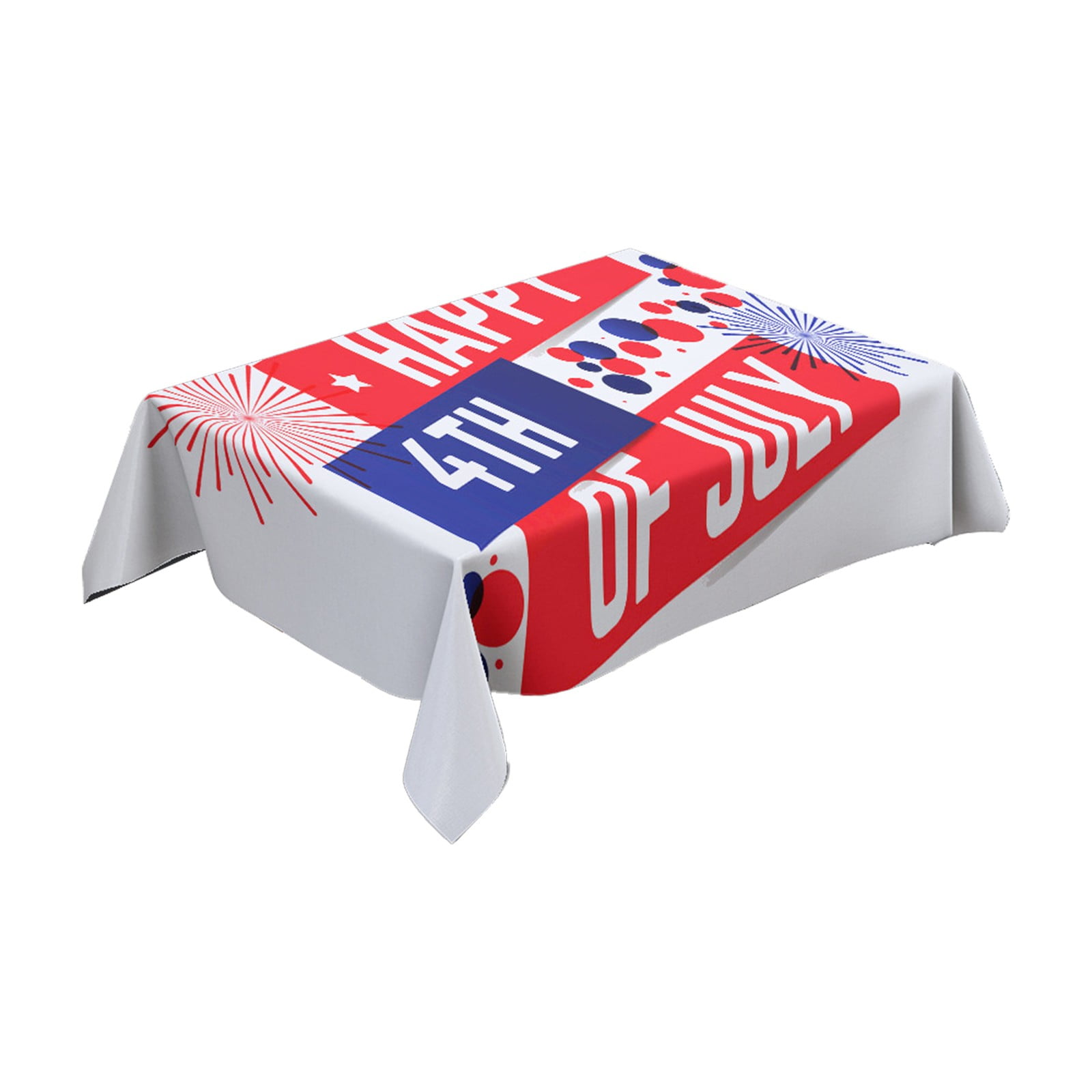 Clearance! JKLOP Home Decor Independence Day Table Cloth Coffee Table