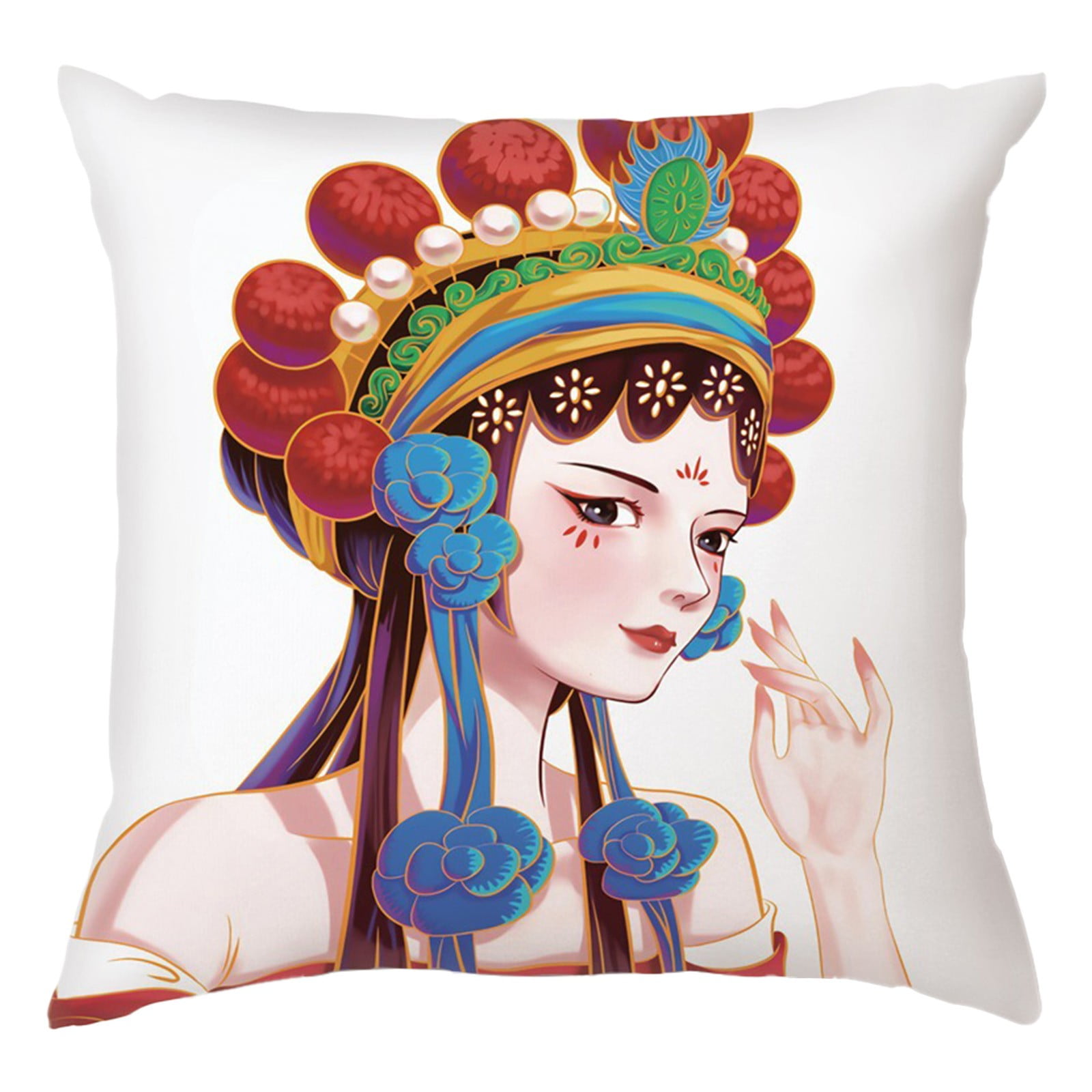 Clearance! JKLOP Throw Pillows for Couch 45X45Cm Digital Print Peach