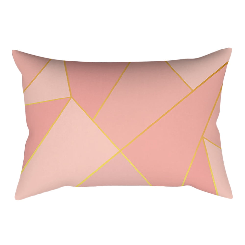 Clearance! JKLOP Throw Pillows for Couch Rose Gold Pink Cushion Cover