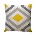 Clearance! JKLOP Throw Pillows for Couch Yellow Geometric Pattern Throw