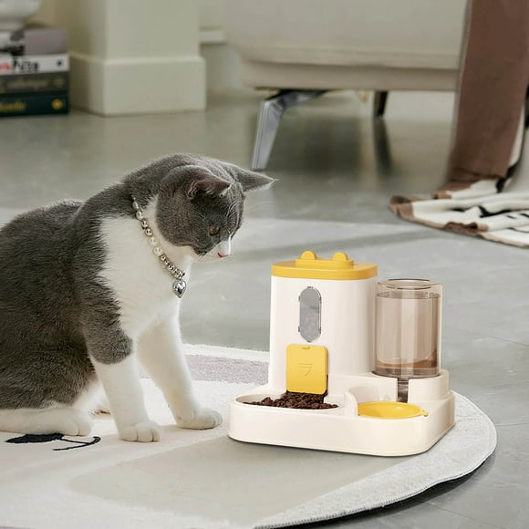 Clearance! JMYHOAM Automatic Cats Feeder Smart Timed Cats Feeding Station 3.8L Auto Dog Waterer Bowl Dispenser Water Dispense Pet Food Container Programable Dry Food Dispenser