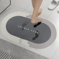 thumbnail image 1 of Clearance!JMYHOAM Bath Rug Super Absorbent Dry Backing Non Slip Washable Bathroom Shower Rug for In Front of Bathtub Shower Room Bathroom Accessories Floor Mats, 1 of 7